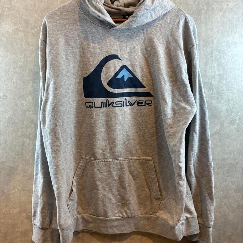 Quiksilver Men's Grey Hoodie